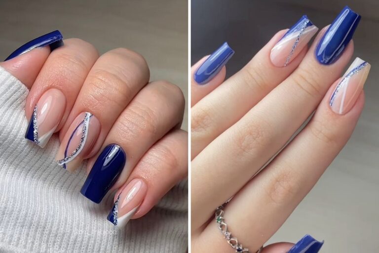 Unhas Decoradas azul