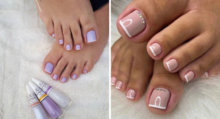 Cores de esmaltes para unhas dos pés
