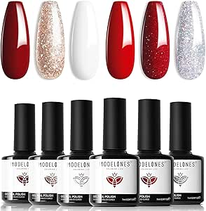 Kit de Esmalte em Gel Modelones com 6 cores nude