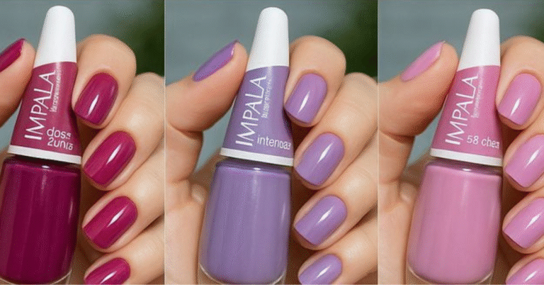 cores da moda de esmaltes